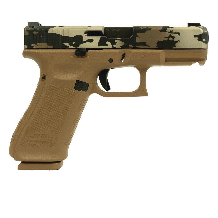 Glock V-Series Model 19x OR Camo Handgun 9mm Luger 17rd Magazines (3) 4.02" Ported Barrel Glock Night Sights