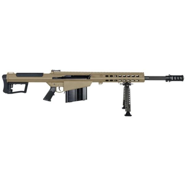 Barrett M107A1 Rife 50 BMG 10rd(1) Magazine 20" Fluted Barrel FDE Cerakote by Barrett Firearms