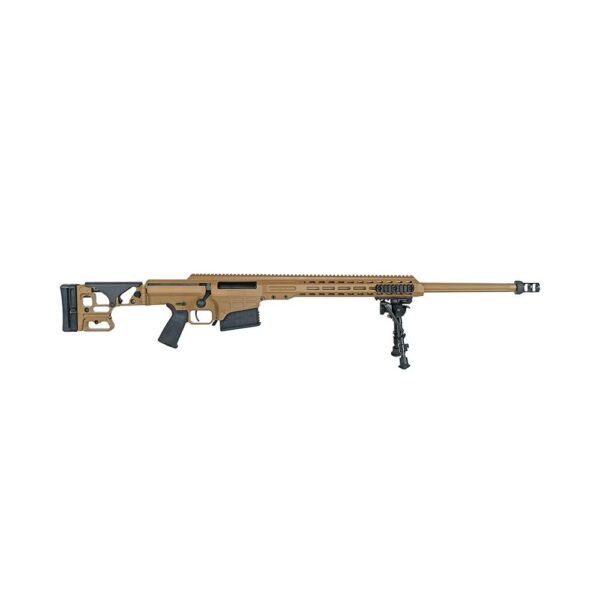Barrett MK 22 Sniper Rifle .338 Norma Mag 10rd Magazines(2) 27'' Fluted Barrel Coyote Brown Finish by Barrett Firearms