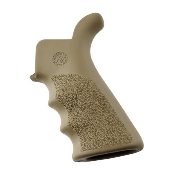Hogue AR-15/M-16 Rubber Beavertail Grip with Finger Grooves - Desert Tan