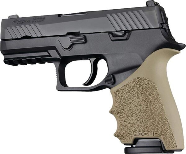 HandAll Beavertail Grip Sleeve Sig Sauer P320 Compact Flat Dark Earth by Hogue