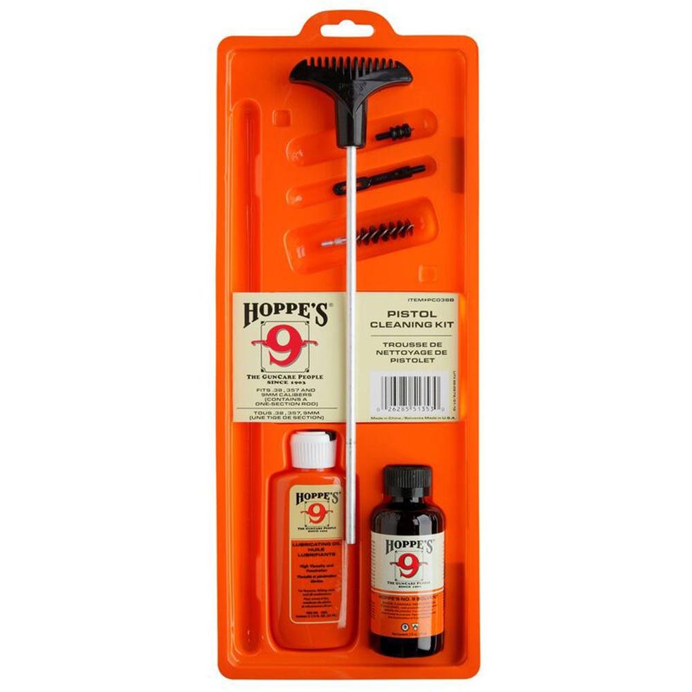 Hoppe's Handgun Cleaning Kit for Calibers .38 .357 9mm Luger by Hoppes