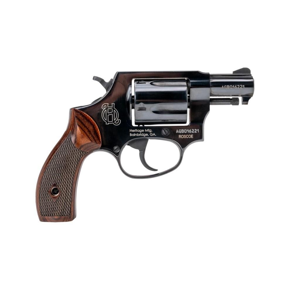 Heritage Roscoe Handgun .38 Special 5rd Capacity 2" Barrel Black with Wood Grips by Heritage Arms