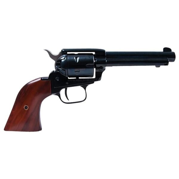Heritage Rough Rider Handgun .22 LR 6rd Capacity 6.5" Barrel Black with Wood Grip and 1776 Leather Holster by Heritage Arms