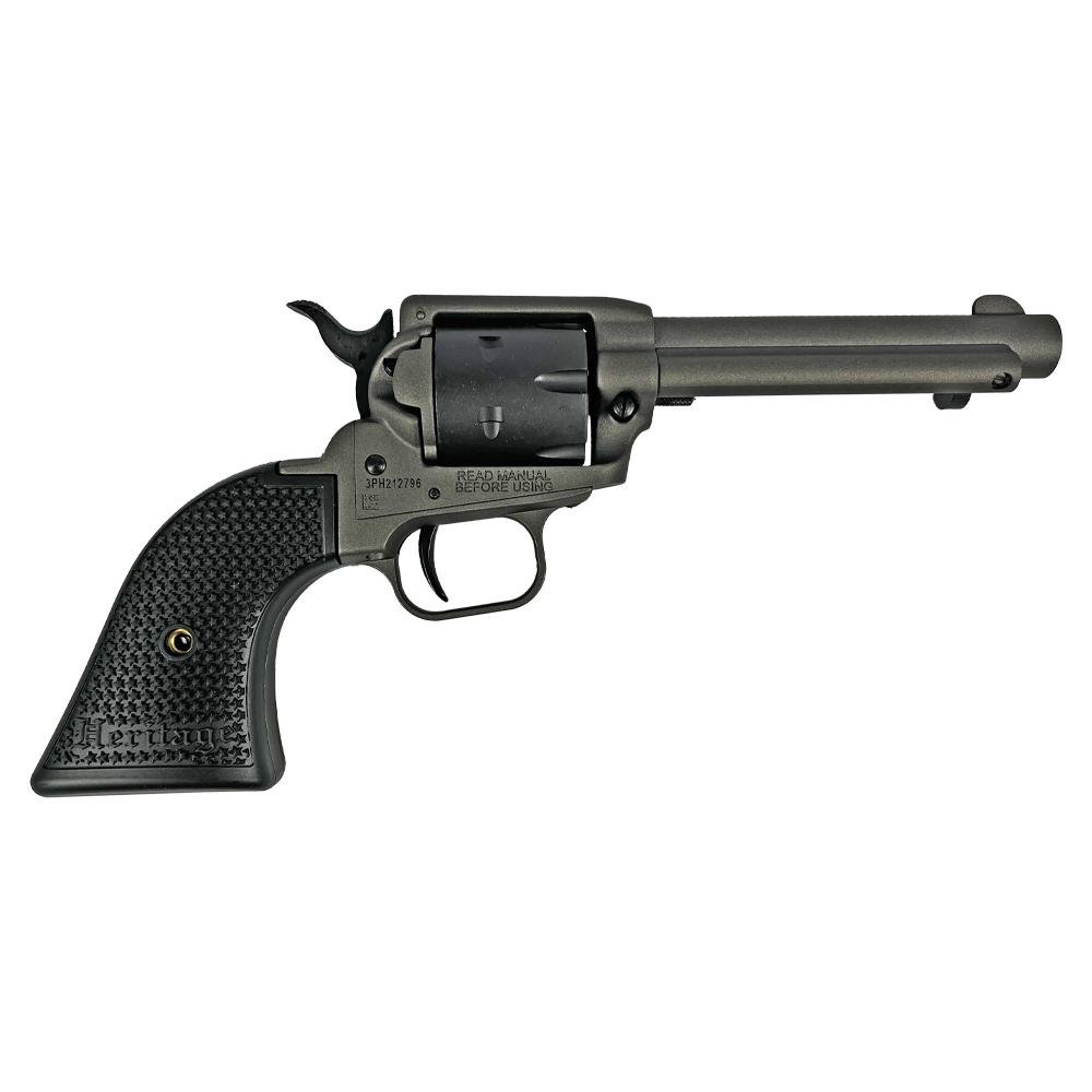 Heritage Rough Rider Tungsten Cerakote Handgun .22 LR 6rd Capacity 4.75" Barrel Polymer Black by Heritage Arms