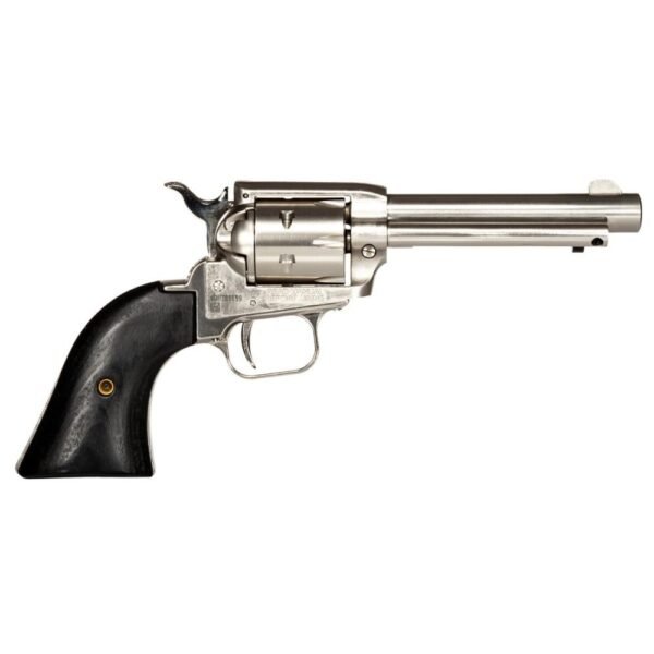 Heritage Rough Rider Handgun .22 LR 6rd Capacity 4.75" Barrel Silver with Black Grips by Heritage Arms