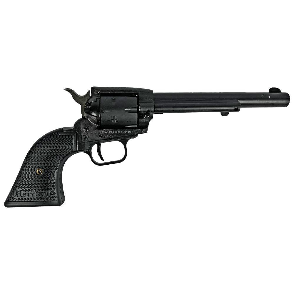 Heritage Rough Rider Steel Frame Handgun .22 LR 6rd Capacity 6.5" Barrel Black Satin Finish Polymer Grips by Heritage Arms