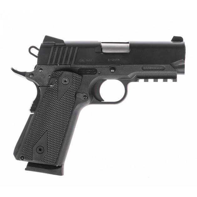 IFG Tanfoglio Pugio 1911 Polymer Handgun 9mm Luger 10rd Magazines(2) 3.5" Bull Barrel Pic Rail by Italian Firearms Group