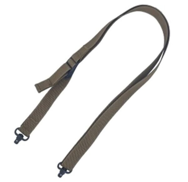 TacShield Sport Ridge 2 Point Rifle Sling 1" Wide QD Swivels Coyote Brown by Military Products