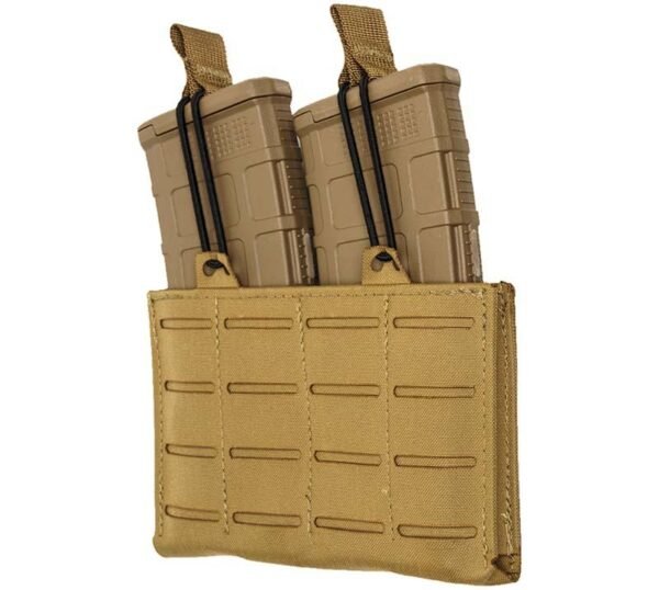 TacShield RZR Molle Double Rifle Magazine Pouch Coyote Brown by Military Products