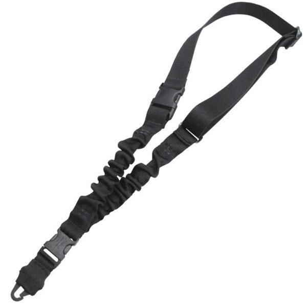 TacShield Shock Sling Single Point 1.25" Black with Double QRB by Military Products