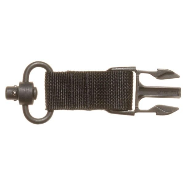 TacShield Side Release Buckle Attachment for QD Push Button Black by Military Products