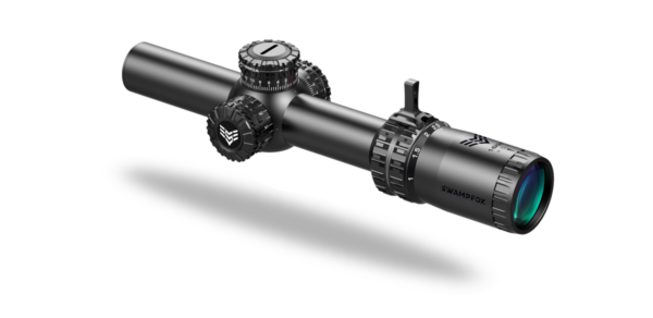Swampfox Arrowhead LPVO Series Rifle Scope - 1-8x24 30mm SFP Red Guerrilla Dot BDC Long - Black by 10 Ring Marketing / WRJ