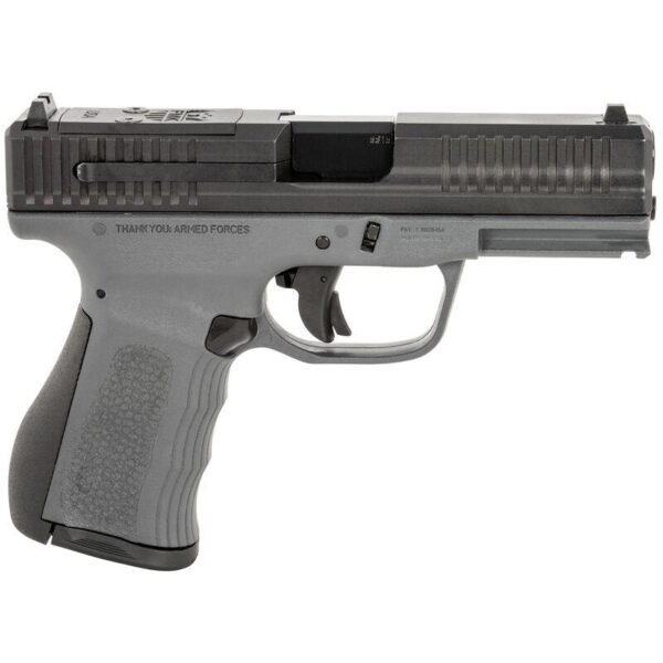 FMK Mach 9 Handgun 9mm Luger 10rd Magazine(1) 4" Barrel Optic Ready Dark Grey Frame by FMK Firearms