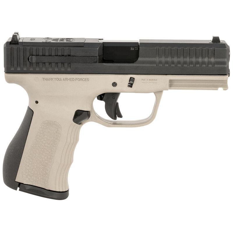 FMK Mach 9 Handgun 9mm Luger 10rd Magazine(1) 4" Barrel Optic Ready Titanium Grey Frame by FMK Firearms