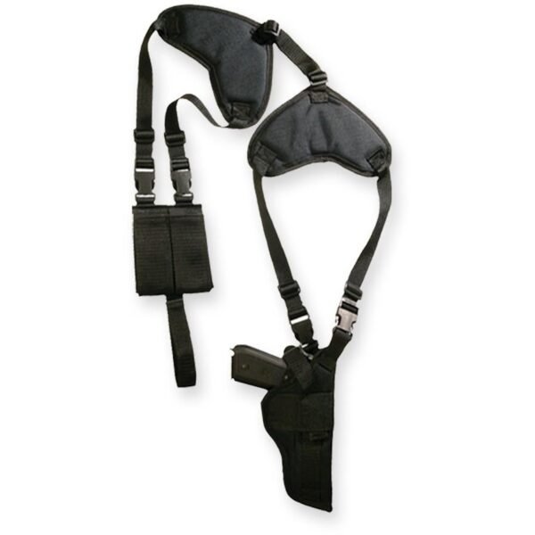 Bulldog Deluxe Shoulder Holster for Large Frame Autos 3.5" - 5" Barrels Black Ambi by Bulldog Cases