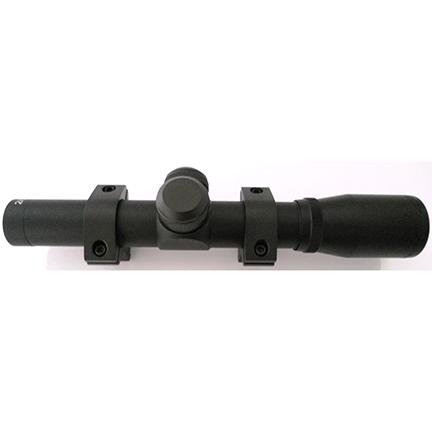 Keystone Pistol Scope - 2x-20mm Eye Relief 14.5" 3/8" Dovetail Rings by Davey Crickett