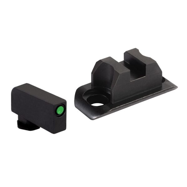 Ameriglo Optic Compatible Sight Set for Glock 43X/48 A-Cut Green with Black .240" Front Black Rear