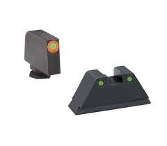 Green Tritium Round Outline Orange .315/black .394 for Glock TallSuppressor by Ameriglo