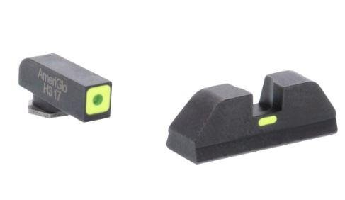 Green Tritium LimeGreenLumi Outline Square (non trit) REAR for Glock Gen 5 by Ameriglo