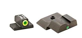 Green Tritium Lime Green Lumi Outline/Green Single Dot for S&W M&P Shield by Ameriglo