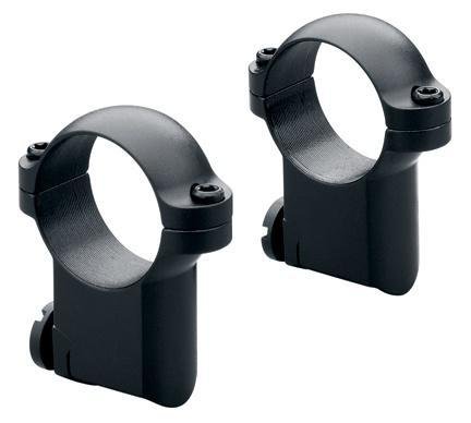 Leupold 2-Piece Solid Steel Ringmounts - Ruger No. 1 & 77/22 30mm Medium Gloss Black