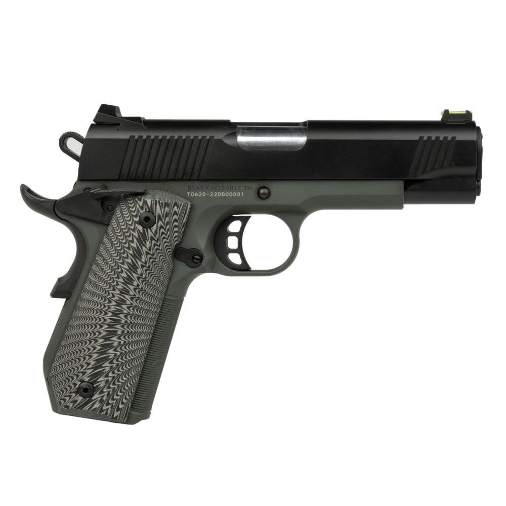 Tisas 1911 Yukon Carry C10 Handgun 10mm Auto 10rd Magazines(2) 4.25" Barrel Grey Frame/Black Slide Ed Brown Bobtail by…