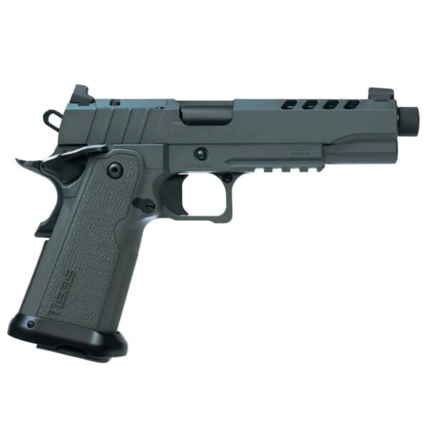 Tisas 1911 B9R Night Stalker Double Stack 9MM 17Rd Magazine (2) 5.35'' Barrel Grey Cerakote by Tisas Arms Corp