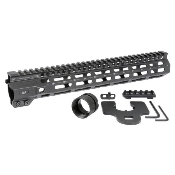 Midwest Industries Combat Rail Free Float Handguard 12.625" M-LOK Black