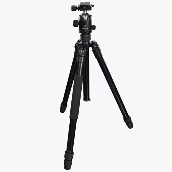 Athlon Midas AL28 Aluminum Tripod 17" - 65" Black with Soft Sided Carrying Case by Athlon Optics