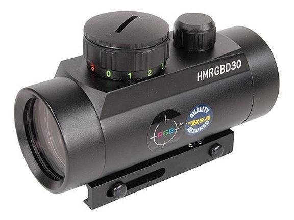 BSA Huntsman Red/Green/Blue Dot Sight - 1x30mm 5 MOA - Matte by BSA Optics