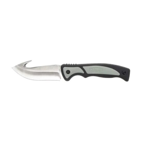 Old Timer Trail Boss Gut Hook Fixed Knife 3 7/10" Blade Black by Battenfeld