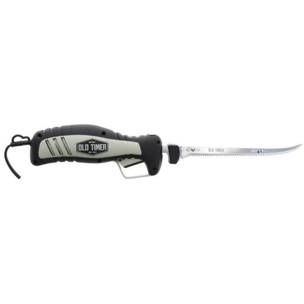 Old Timer 110 Volt Electric Fillet Knife 8" Blade Black and Grey by Battenfeld