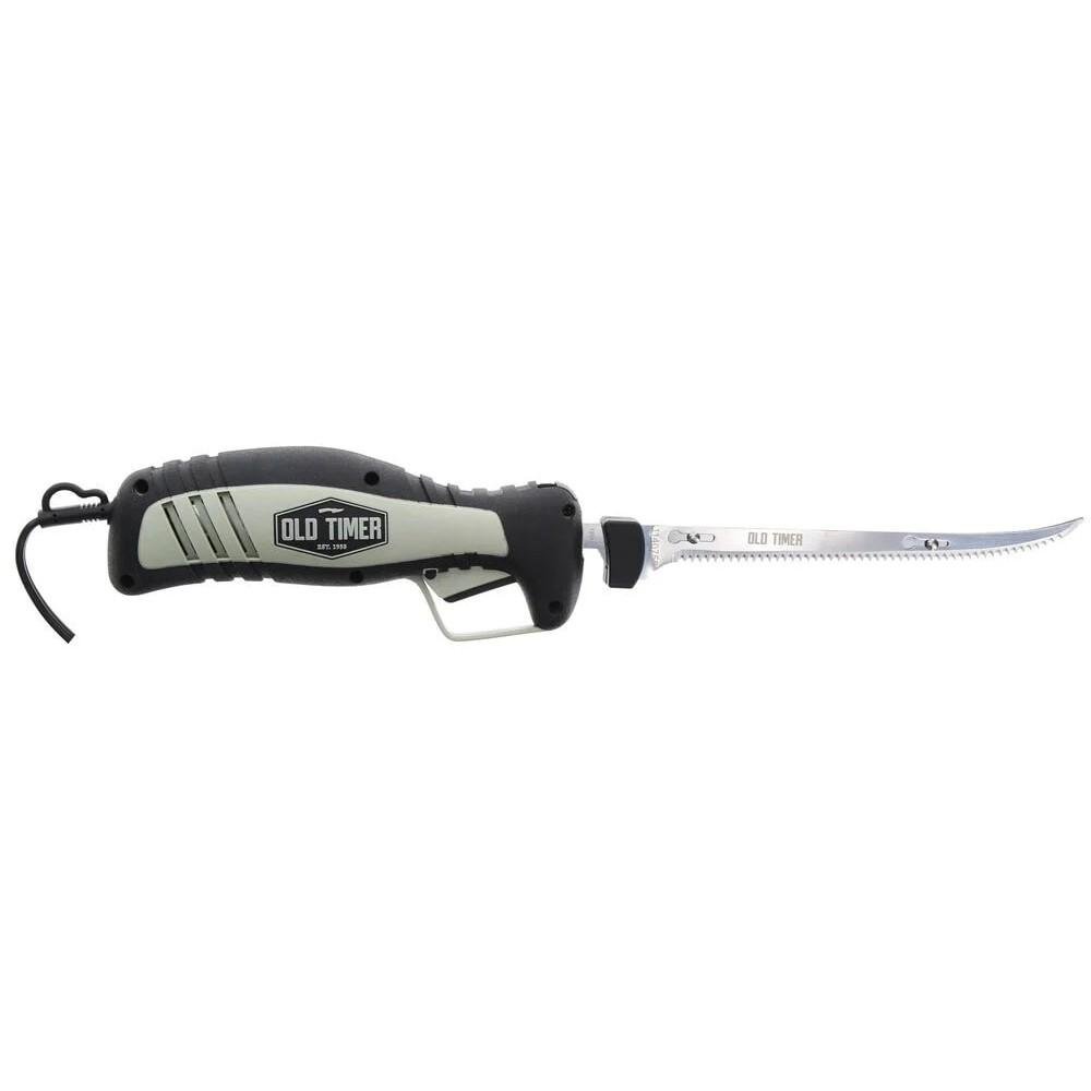 Old Timer 110 Volt Electric Fillet Knife 8" Blade Black and Grey by Battenfeld