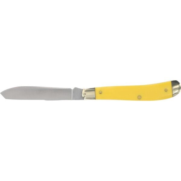 Old Timer 94OTY Gunstock Trapper Folding Knife Yellow by Battenfeld