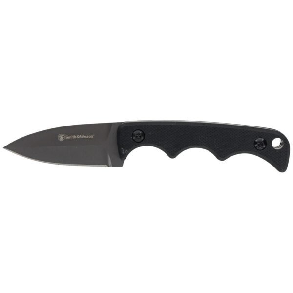 Smith & Wesson H.R.T. Fixed Knife Spear Point Blade Black by Battenfeld