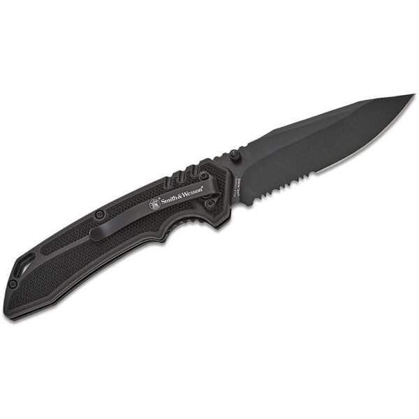 Smith & Wesson Special Ops Folding Knife 3.5" Clip Point Blade Black by Battenfeld