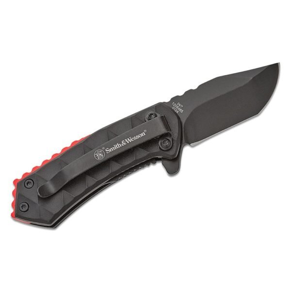 Smith & Wesson 24/7 Spring Assisted Folding Knife 1-9/10" Clip Point Blade Black Box by Battenfeld