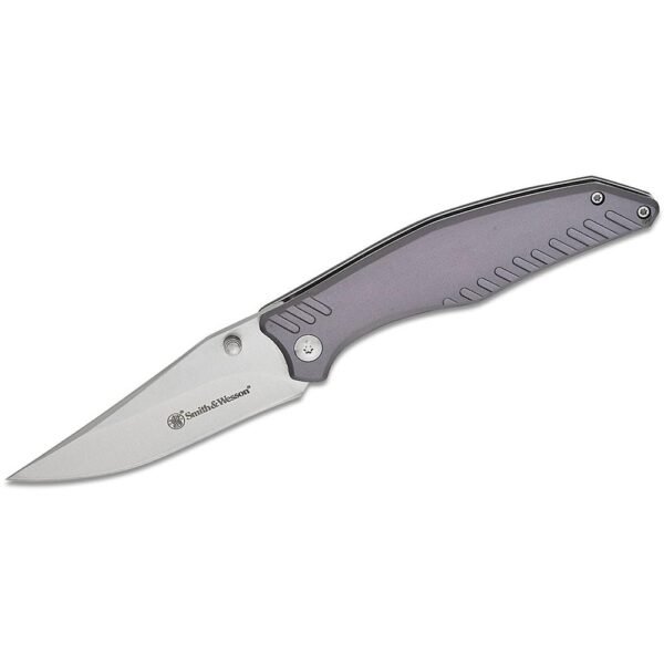 Smith & Wesson Black Ops Folding Knife 3-1/2" Clip Point Blade Slate Grey Box by Battenfeld
