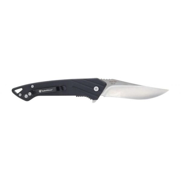 Smith & Wesson Black Ops Folding Knife 3" Recurve Blade Black Box by Battenfeld