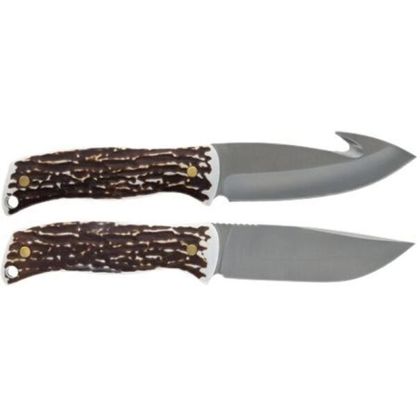 Uncle Henry Fixed Blade Knife Combo 4-1/5" Drop Point and Gut Hook Blades by Battenfeld