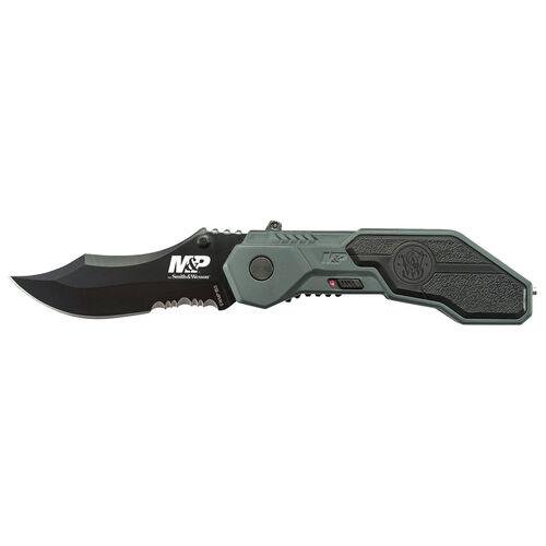 Smith & Wesson M&P M.A.G.I.C. Assisted Opening Clip Point Folding Knife 2 9/10" Blade Blue by Battenfeld