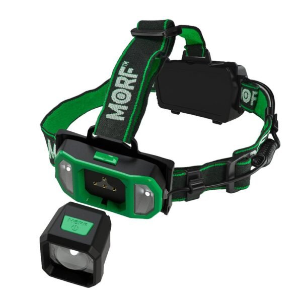 Police Security Flashlights MORF R700 Headlamp 700 Lumens Green by LB Marketing