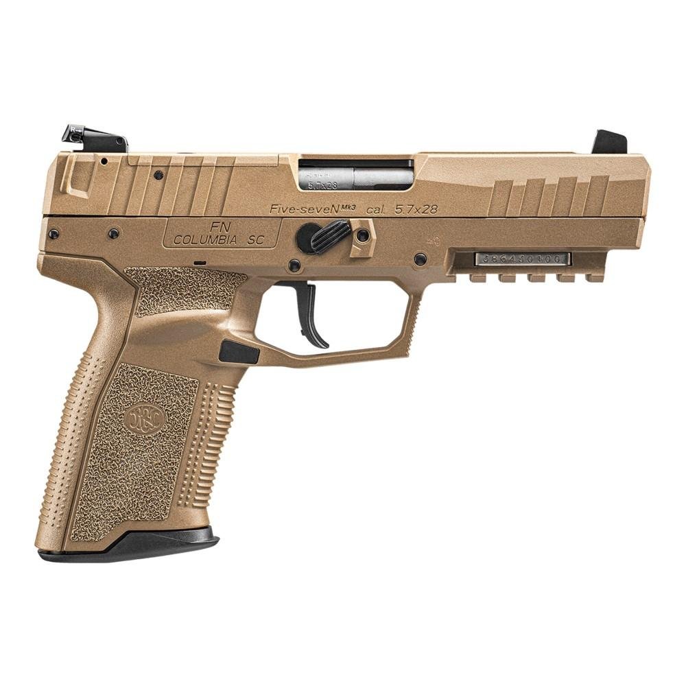 FN Five-SeveN MRD Handgun 5.7x28mm 20rd Magazines (2) 4.8" Barrel FDE Adj Sights by FN America / FN Herstal