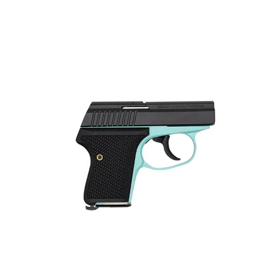 Seecamp LWS-380 Handgun 380 Auto 6rd Magazine 2" Barrel DAO Robin's Egg Blue Black Grip by L.W. Seecamp Co.
