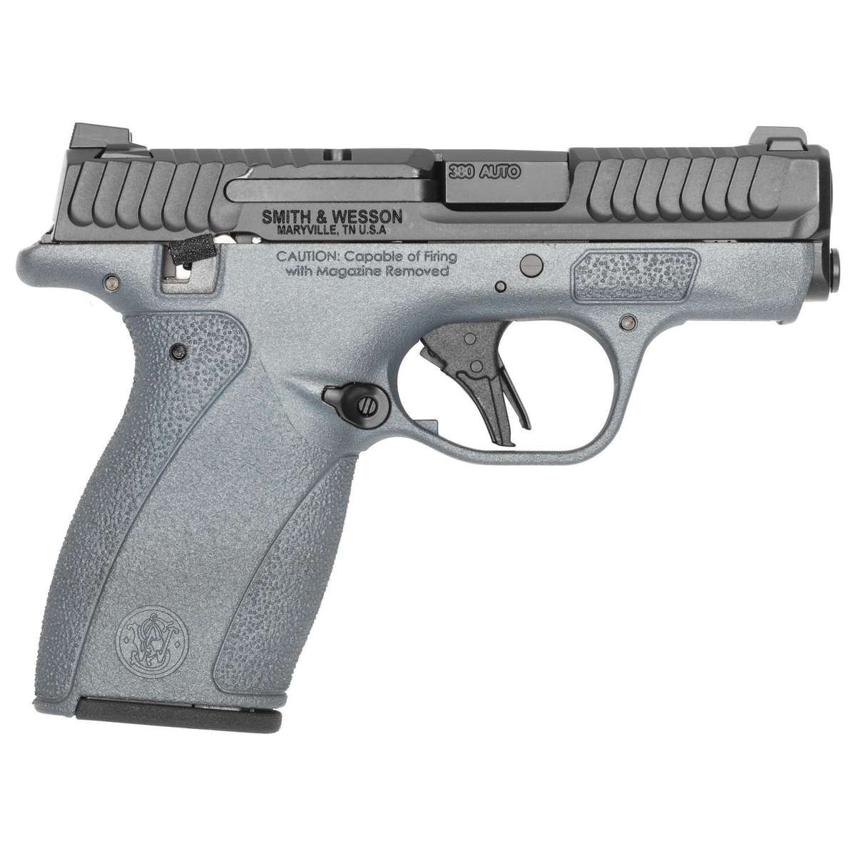 S&W M&P Bodyguard 2.0 Blue Titanium Thumb Safety Handgun .380 Auto 10(1)&12(1)rd Magazines 2.75" Barrel Titan Blue Grip by…
