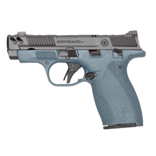 S&W PC Bodyguard 2.0 Blue Titanium Carry Comp Handgun .380 Auto 10rd Magazines(2) 3.1? Ported Barrel Chamber Indicator…