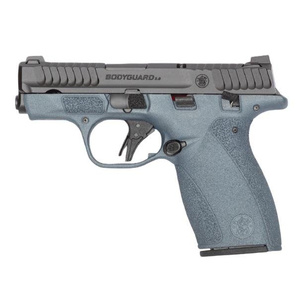 S&W Bodyguard 2.0 Blue Titanium Carry Comp Handgun .380 Auto 10rd Magazines(2) 2.75? Barrel Chamber Indicator Manual Safety…