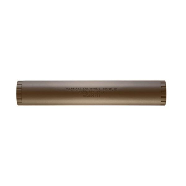 TacSol ASCENT22 Direct Thread Rimfire Suppressor Quicksand .22 LR 1" Dia Thread 1/2? x 28 by Tactical Solutions