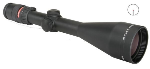 AccuPoint 2.5-10x56 Riflescope w/ BAC Red Triangle Post Reticle 30mm Tube by Trijicon